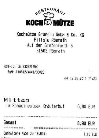 mhns Hffner Kochmtze Restaurant